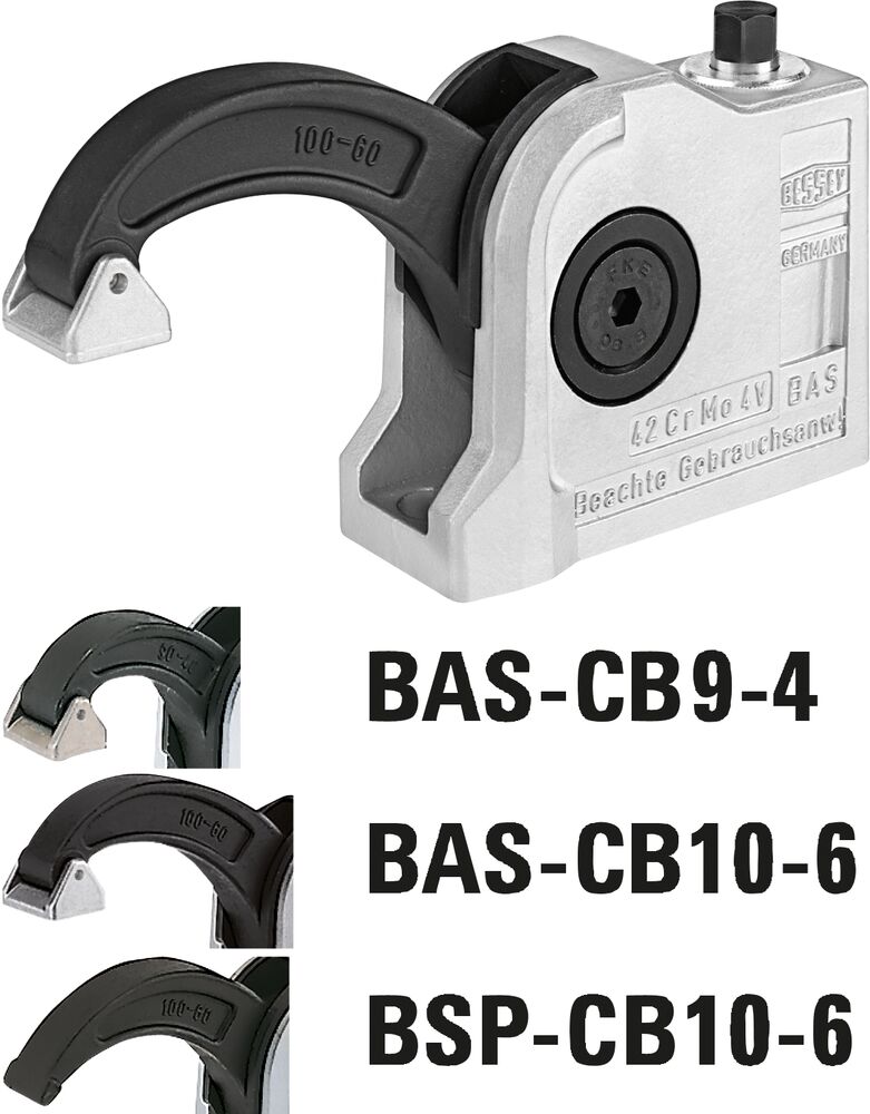 Compact clamp, fixing hole closed BAS-CB